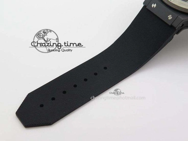 Big Bang 44mm Full Ceramic Evolution Ice Bang on Rubber Strap Youthful 6976