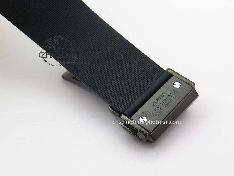 Big Bang 44mm Full Ceramic Evolution Ice Bang on Rubber Strap Youthful 6976