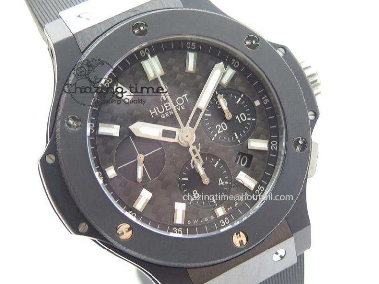 SportInspired Big Bang 44mm Full Ceramic On Rubber Strap 6972