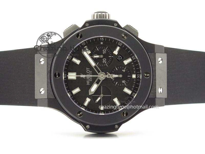 SportInspired Big Bang 44mm Full Ceramic On Rubber Strap 6972