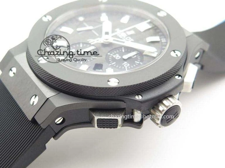 SportInspired Big Bang 44mm Full Ceramic On Rubber Strap 6972