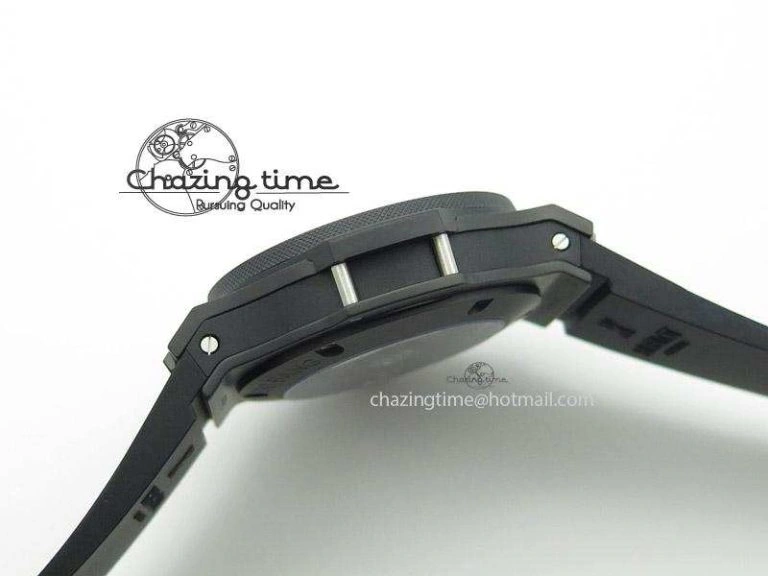 SportInspired Big Bang 44mm Full Ceramic On Rubber Strap 6972