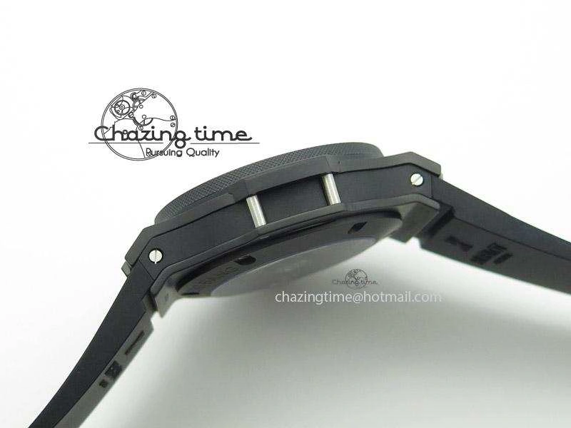SportInspired Big Bang 44mm Full Ceramic On Rubber Strap 6972