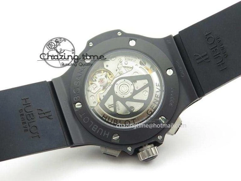 SportInspired Big Bang 44mm Full Ceramic On Rubber Strap 6972