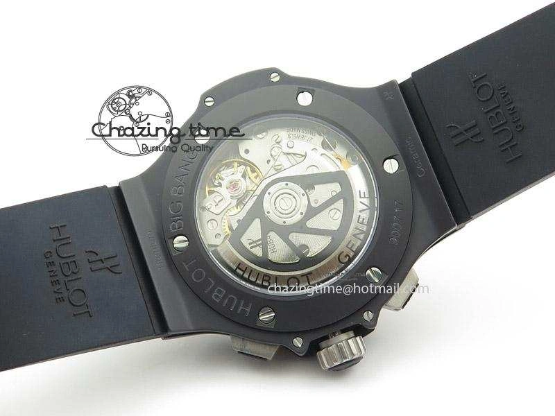 SportInspired Big Bang 44mm Full Ceramic On Rubber Strap 6972