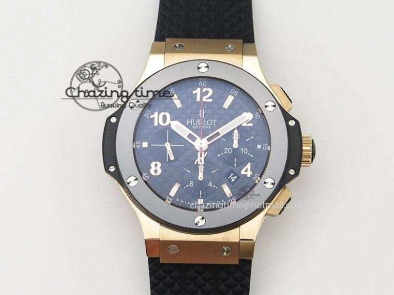 Big Bang 44mm RG Black Dial & Bezel on Black Rubber Strap Colorful 6978