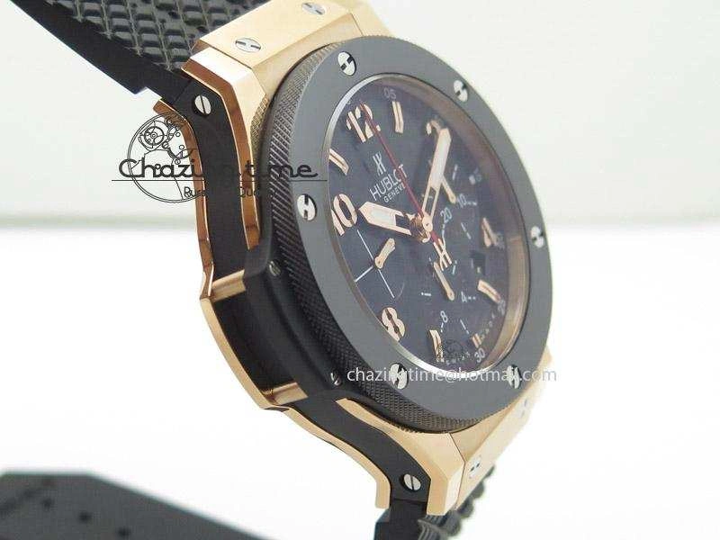 Big Bang 44mm RG Black Dial & Bezel on Black Rubber Strap Colorful 6978