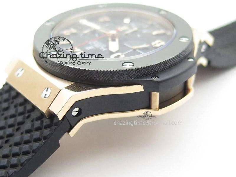 Big Bang 44mm RG Black Dial & Bezel on Black Rubber Strap Colorful 6978