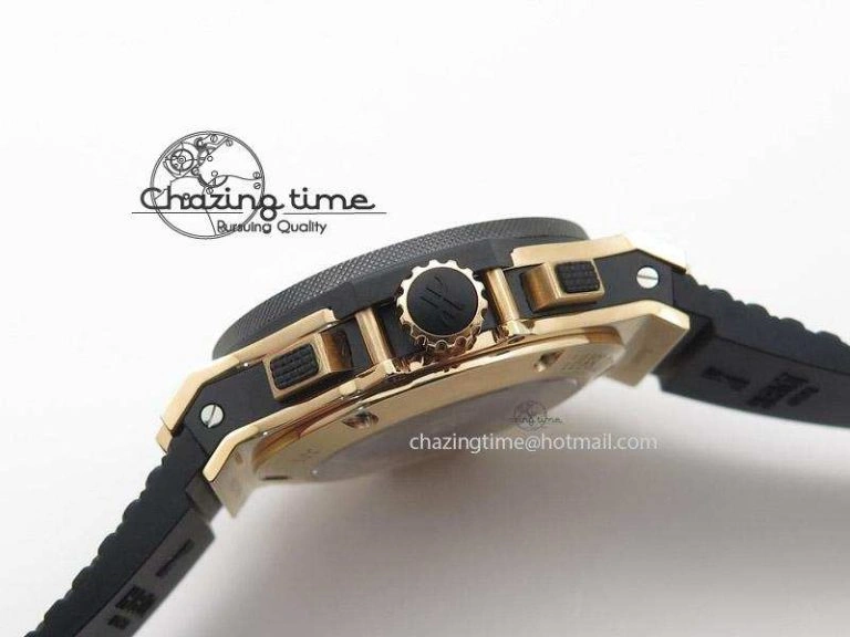 Big Bang 44mm RG Black Dial & Bezel on Black Rubber Strap Colorful 6978