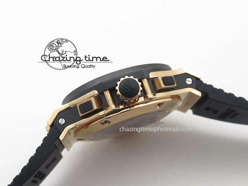 Big Bang 44mm RG Black Dial & Bezel on Black Rubber Strap Colorful 6978
