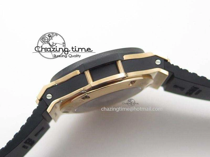 Big Bang 44mm RG Black Dial & Bezel on Black Rubber Strap Colorful 6978