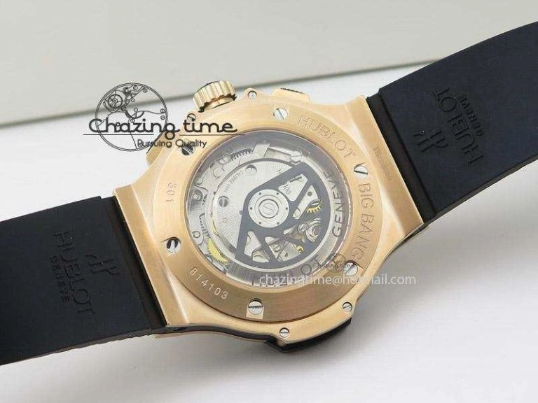 Big Bang 44mm RG Black Dial & Bezel on Black Rubber Strap Colorful 6978