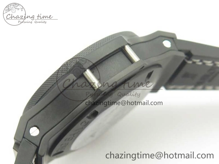 Big Bang 44mm Real Ceramic V6 1:1 Best Edition Blue Dial on Blue Gummy Strap HUB Packable 6857