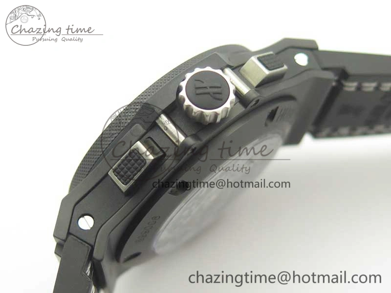 Big Bang 44mm Real Ceramic V6 1:1 Best Edition Blue Dial on Blue Gummy Strap HUB Packable 6857