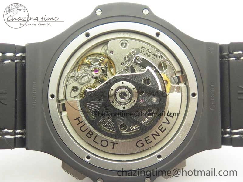 Big Bang 44mm Real Ceramic V6 1:1 Best Edition Blue Dial on Blue Gummy Strap HUB Packable 6857