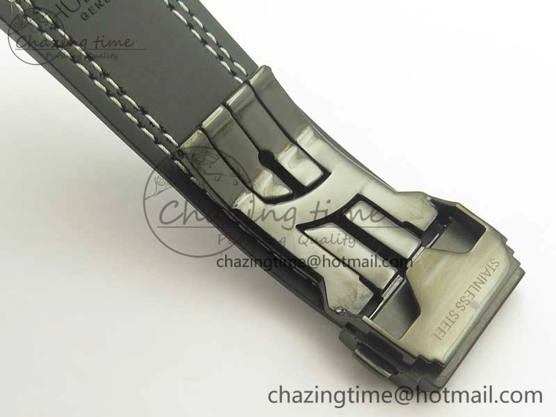 Big Bang 44mm Real Ceramic V6 1:1 Best Edition Blue Dial on Blue Gummy Strap HUB Packable 6857