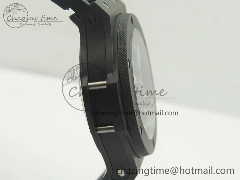 Big Bang 44mm Real Ceramic V6 1:1 Best Edition Blue Dial on Blue Gummy Strap HUB Packable 6857