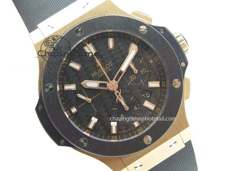 DailyWear Big Bang 44mm Rose Gold Ceramic 2011 on Black Rubber Strap 6973