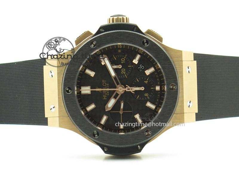 DailyWear Big Bang 44mm Rose Gold Ceramic 2011 on Black Rubber Strap 6973