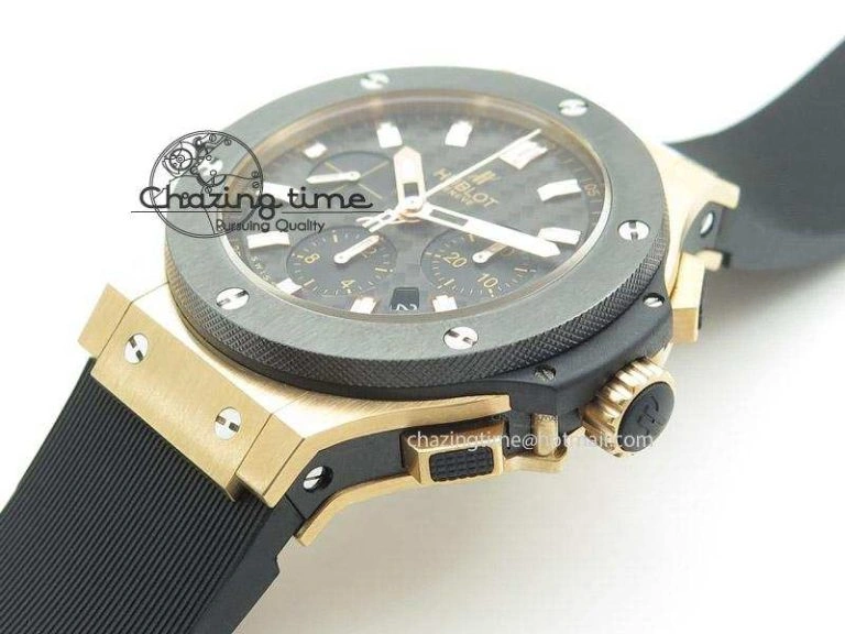 DailyWear Big Bang 44mm Rose Gold Ceramic 2011 on Black Rubber Strap 6973
