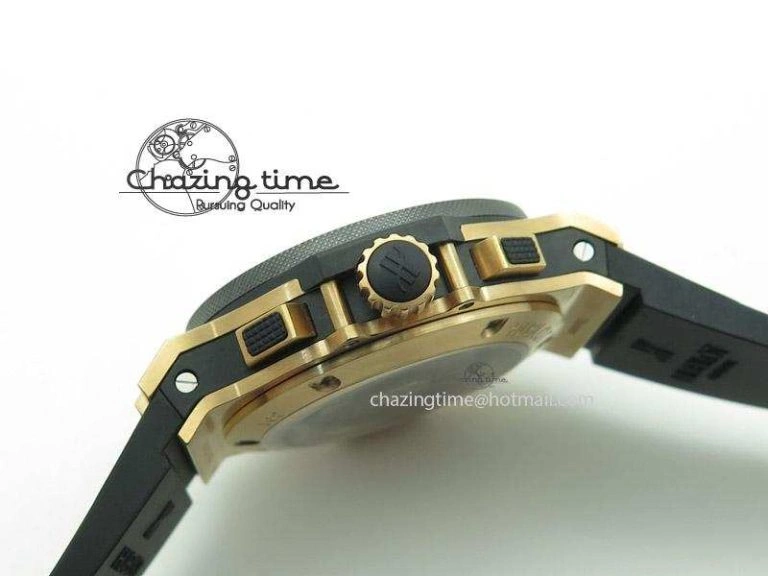 DailyWear Big Bang 44mm Rose Gold Ceramic 2011 on Black Rubber Strap 6973