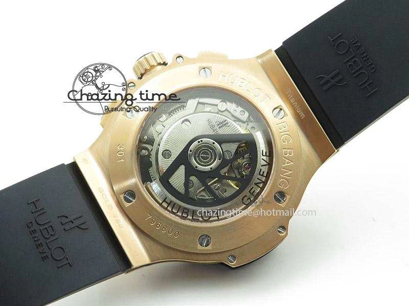 DailyWear Big Bang 44mm Rose Gold Ceramic 2011 on Black Rubber Strap 6973