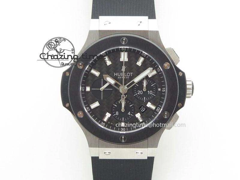 Packable Big Bang 44mm Steel Ceramic 2011 on Black Rubber Strap 6974