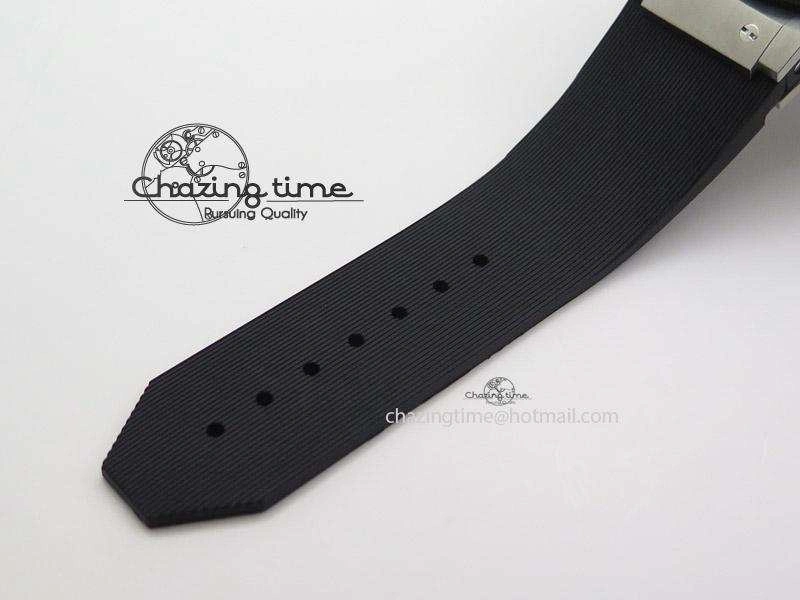 Packable Big Bang 44mm Steel Ceramic 2011 on Black Rubber Strap 6974