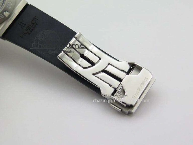 Packable Big Bang 44mm Steel Ceramic 2011 on Black Rubber Strap 6974