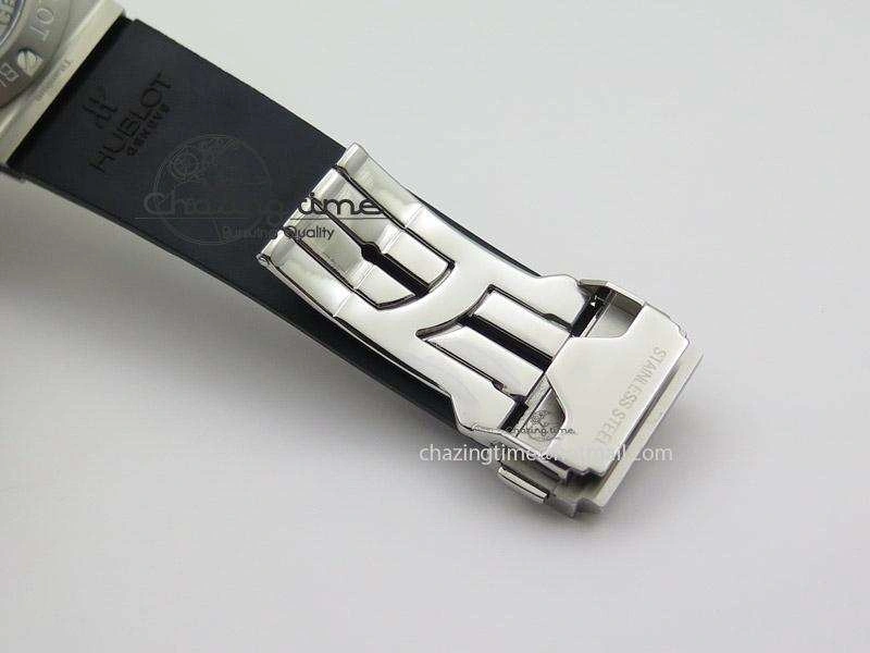 Packable Big Bang 44mm Steel Ceramic 2011 on Black Rubber Strap 6974