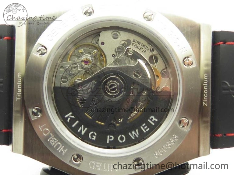 Unisex Big Bang King Power F1 SS Ceramic V6F 1:1 Best Edition Black Dial on Black Gummy Strap HUB 6856