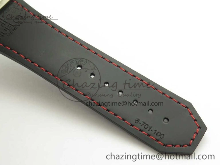 Unisex Big Bang King Power F1 SS Ceramic V6F 1:1 Best Edition Black Dial on Black Gummy Strap HUB 6856