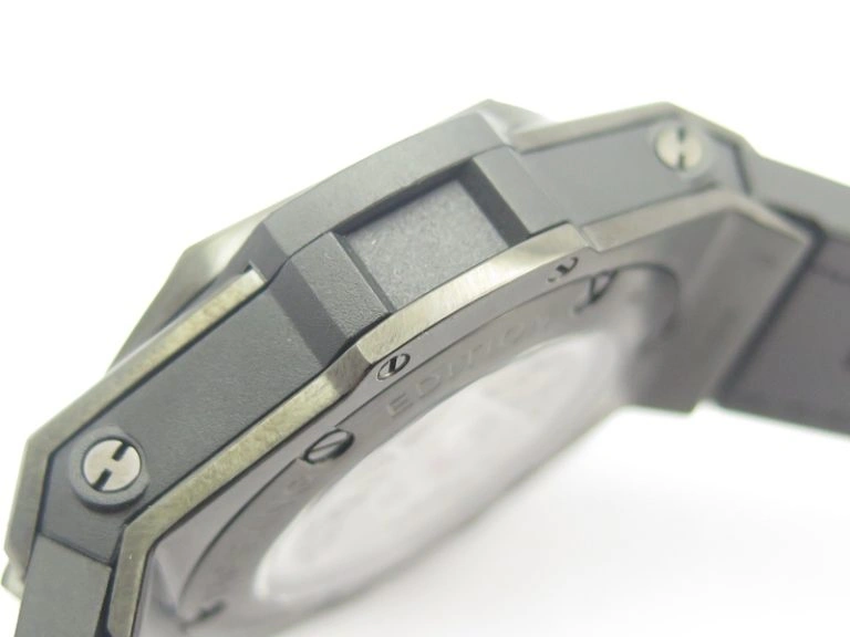 QuickDry Big Bang Sang Bleu DLC TMF 1:1 Best Edition Skeletonal Dial On Gummy Strap Asian HB 6900