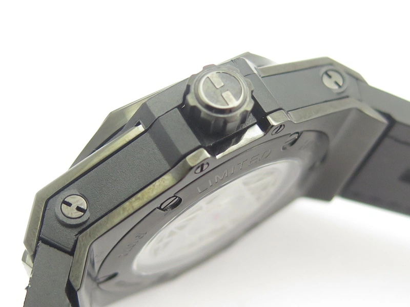 QuickDry Big Bang Sang Bleu DLC TMF 1:1 Best Edition Skeletonal Dial On Gummy Strap Asian HB 6900