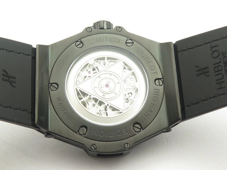 QuickDry Big Bang Sang Bleu DLC TMF 1:1 Best Edition Skeletonal Dial On Gummy Strap Asian HB 6900