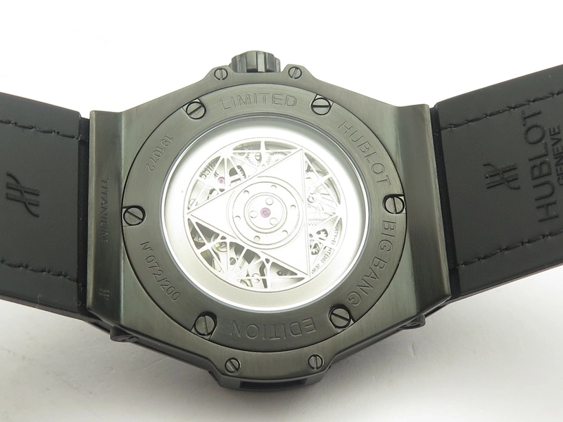 QuickDry Big Bang Sang Bleu DLC TMF 1:1 Best Edition Skeletonal Dial On Gummy Strap Asian HB 6900