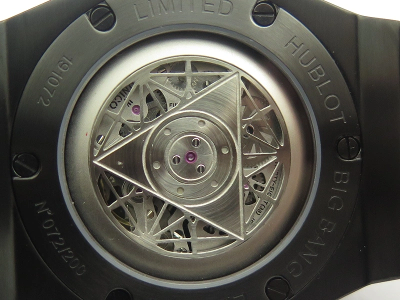 QuickDry Big Bang Sang Bleu DLC TMF 1:1 Best Edition Skeletonal Dial On Gummy Strap Asian HB 6900