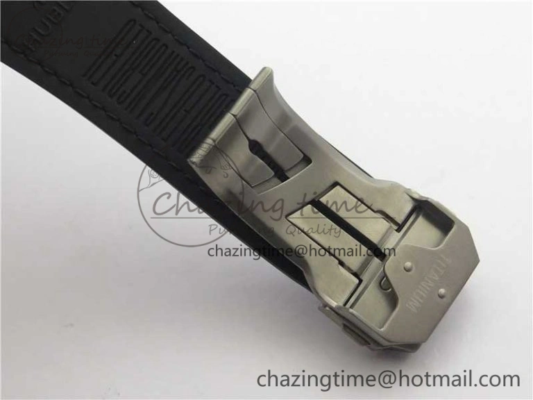 SmartChoice Big Bang Sang Bleu DLC Ti WWF 1:1 Best Edition Black Skeletonal Dial On Black Gummy Strap Asian HB 6835