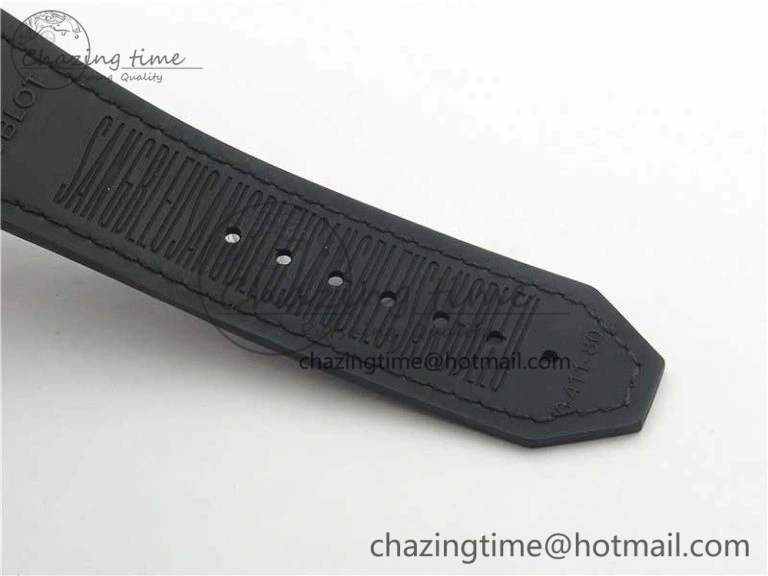 SmartChoice Big Bang Sang Bleu DLC Ti WWF 1:1 Best Edition Black Skeletonal Dial On Black Gummy Strap Asian HB 6835