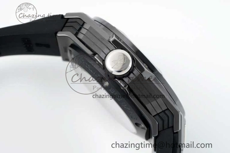 Big Bang Sang Bleu II Black Ceramic ZF Best Edition on Black Rubber Strap A Upgraded 6769