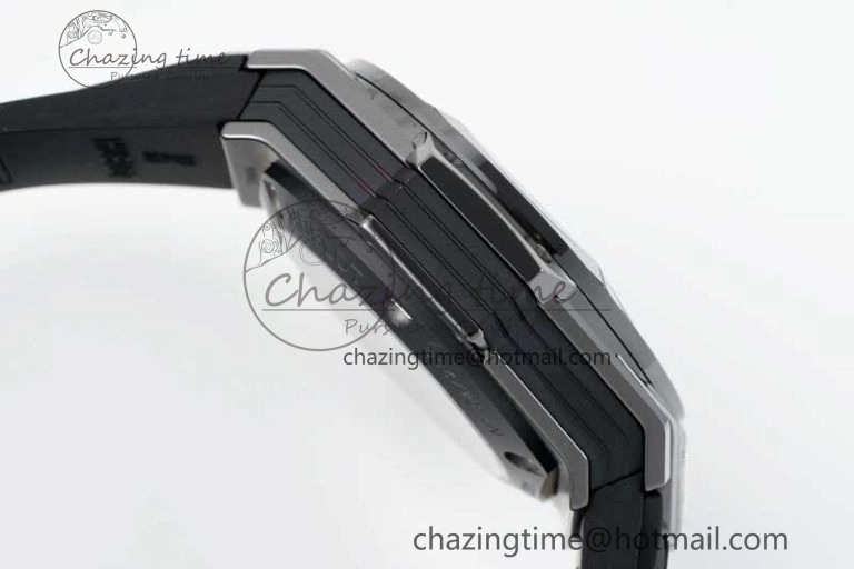 Big Bang Sang Bleu II Black Ceramic ZF Best Edition on Black Rubber Strap A Upgraded 6769