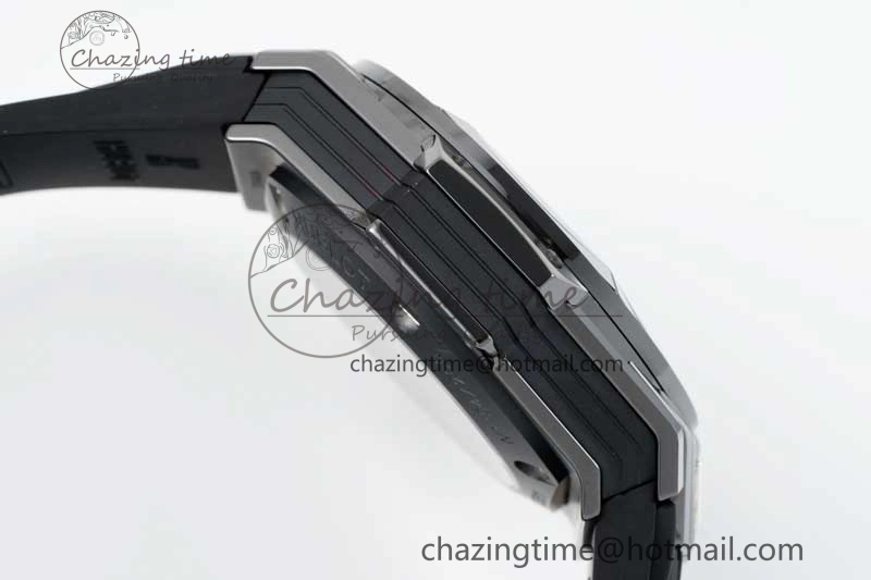 Big Bang Sang Bleu II Black Ceramic ZF Best Edition on Black Rubber Strap A Upgraded 6769