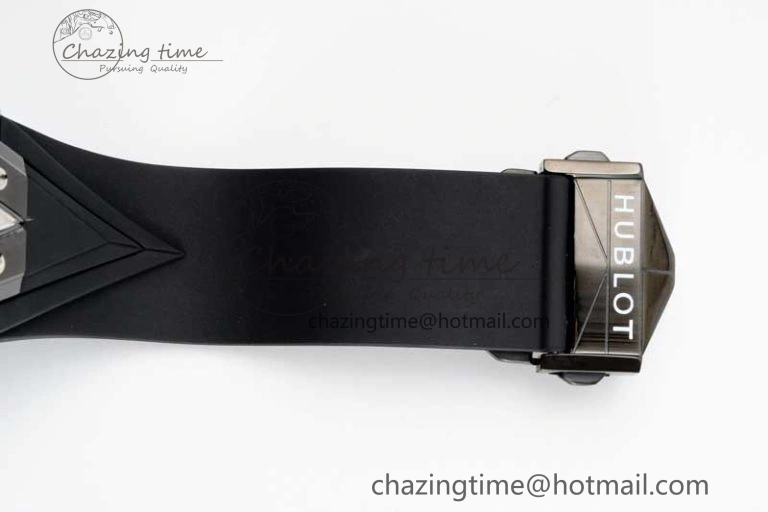 Big Bang Sang Bleu II Black Ceramic ZF Best Edition on Black Rubber Strap A Upgraded 6769