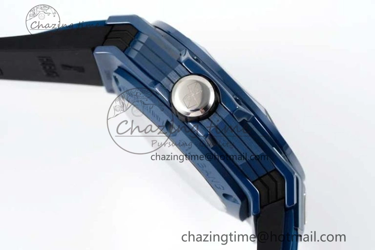 Timeless Big Bang Sang Bleu II Blue Ceramic RSF Best Edition on Blue Rubber Strap A 6762
