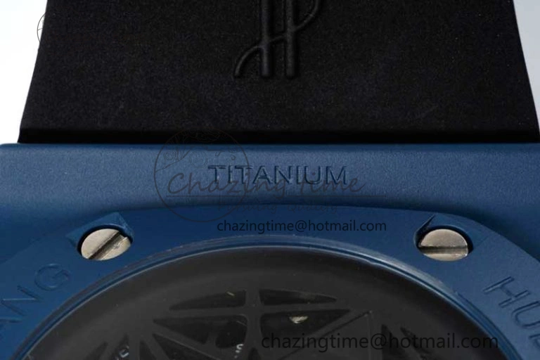 Timeless Big Bang Sang Bleu II Blue Ceramic RSF Best Edition on Blue Rubber Strap A 6762