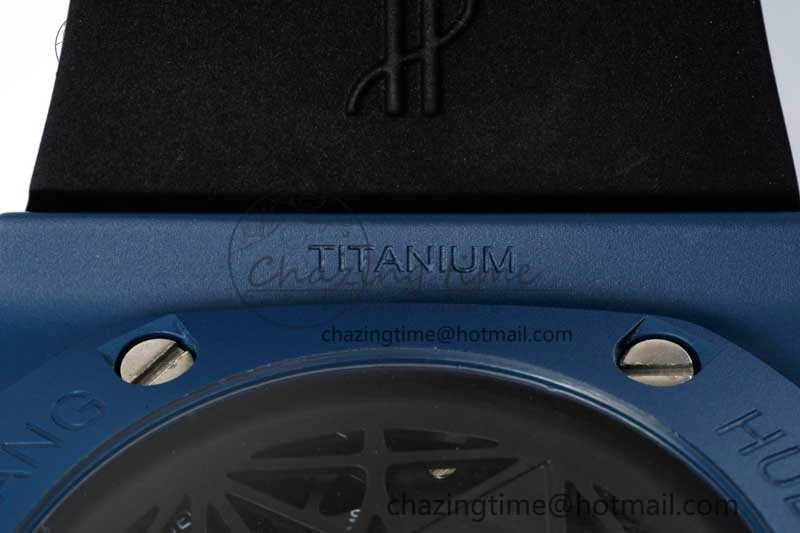 Timeless Big Bang Sang Bleu II Blue Ceramic RSF Best Edition on Blue Rubber Strap A 6762