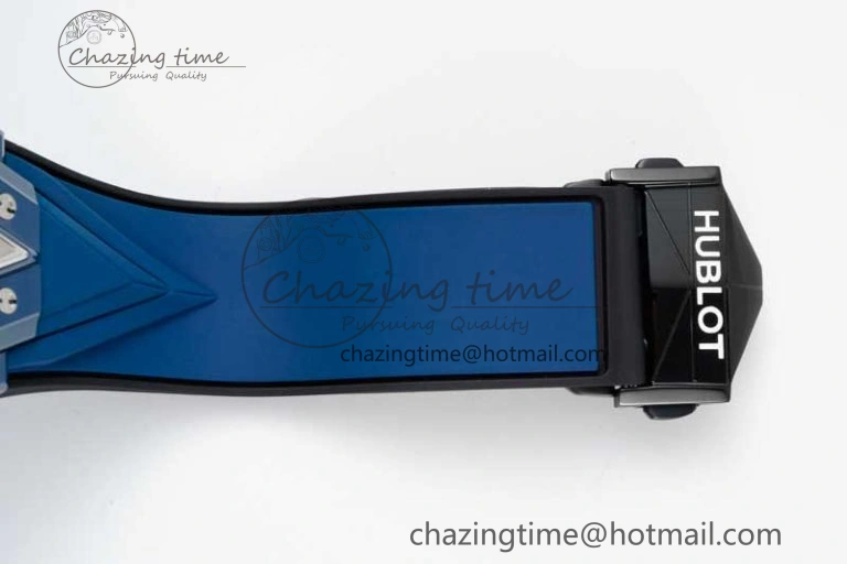 Timeless Big Bang Sang Bleu II Blue Ceramic RSF Best Edition on Blue Rubber Strap A 6762