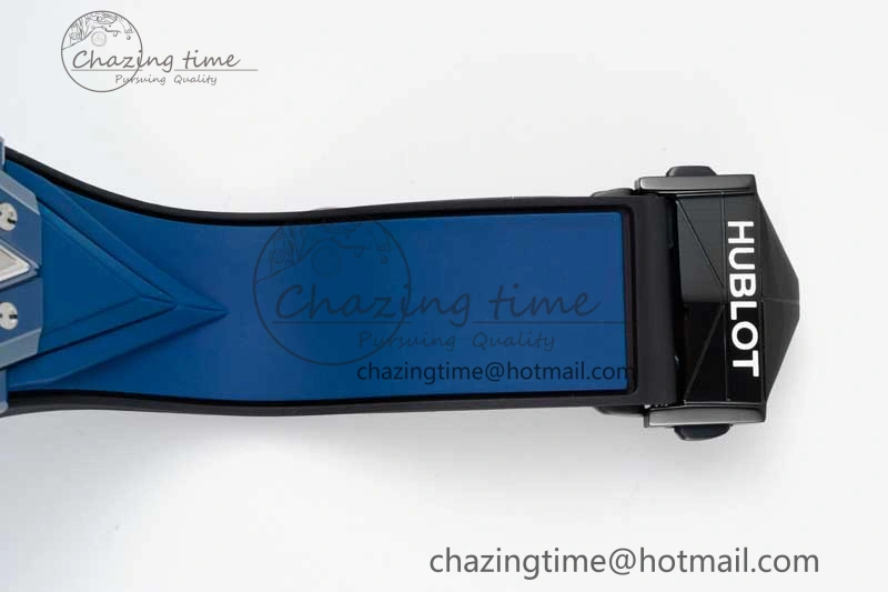 Timeless Big Bang Sang Bleu II Blue Ceramic RSF Best Edition on Blue Rubber Strap A 6762