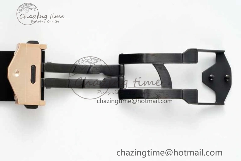 Affordable Big Bang Sang Bleu II Chrono RG BBF Best Edition Black Dial on Black Gummy Strap A 6754
