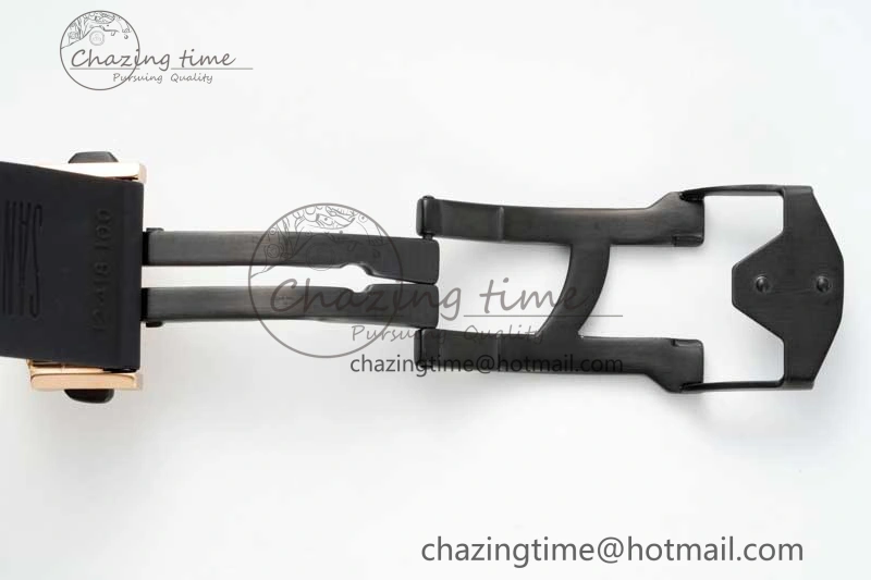 Affordable Big Bang Sang Bleu II Chrono RG BBF Best Edition Black Dial on Black Gummy Strap A 6754